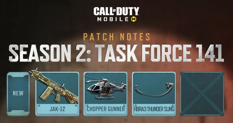 Chopper Gunner and JAK-12 will be available in COD Mobile Season 2 battle pass.