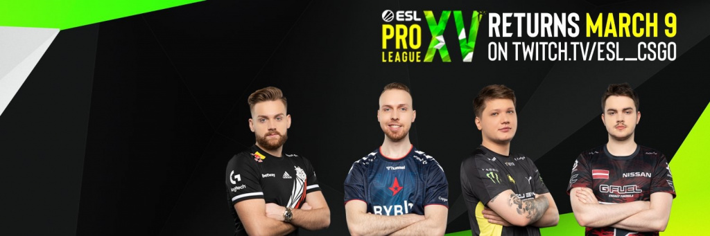 ESL Pro League Season 15 how to watch schedule teams format prize pool gambit virtus pro Russian Ukraine Na'Vi banned