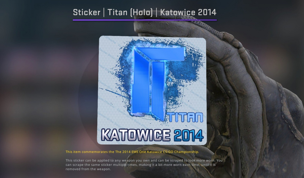 CS:GO Titan Holo sticker sale buy purchase IEM Katowice 2014