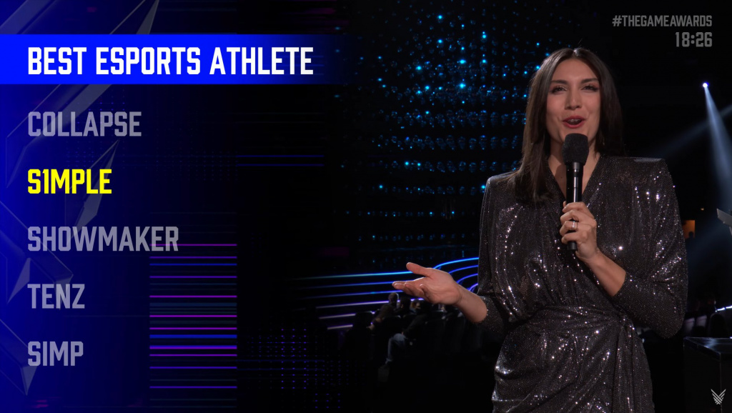 Best Esports Athlete s1mple 2021 Oleksandr Kostyliev dubbed voice video esports awards game awards