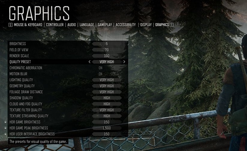 Days gone best pc settings how to increase FPS