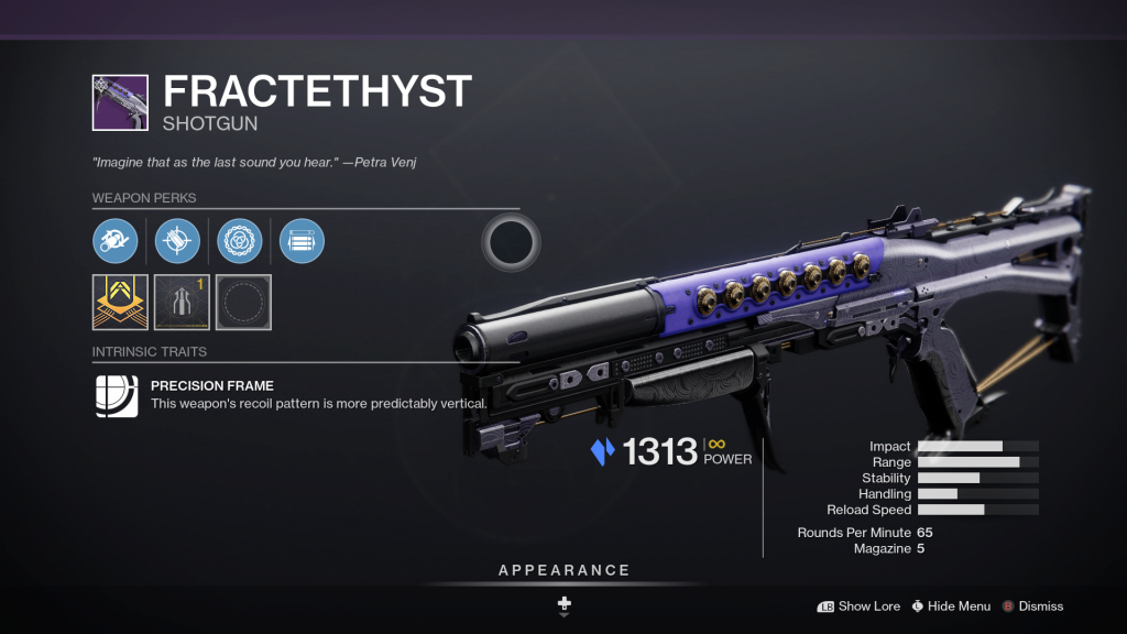 Shotgun destiny 2