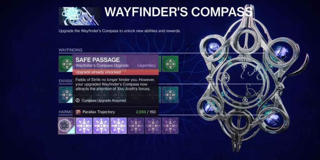 Wayfinder’s Compass is the artifact introduced in Season of the Lost. ( Image: Bungie)