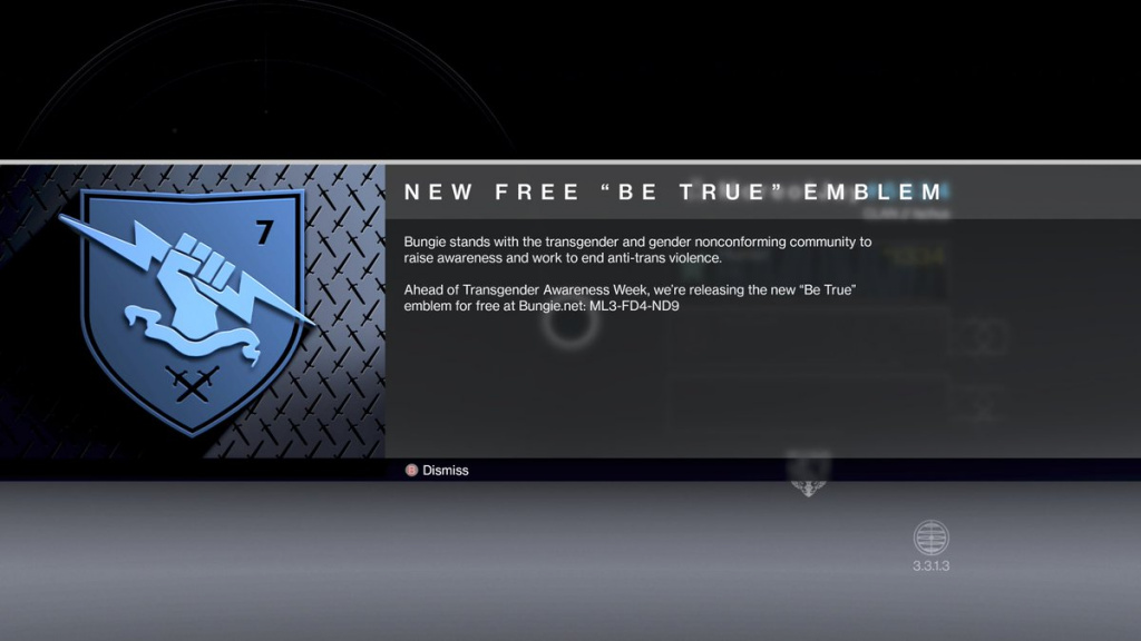 bungie trans flag emblem