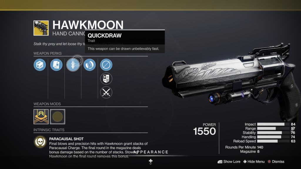 hawkmoon roll