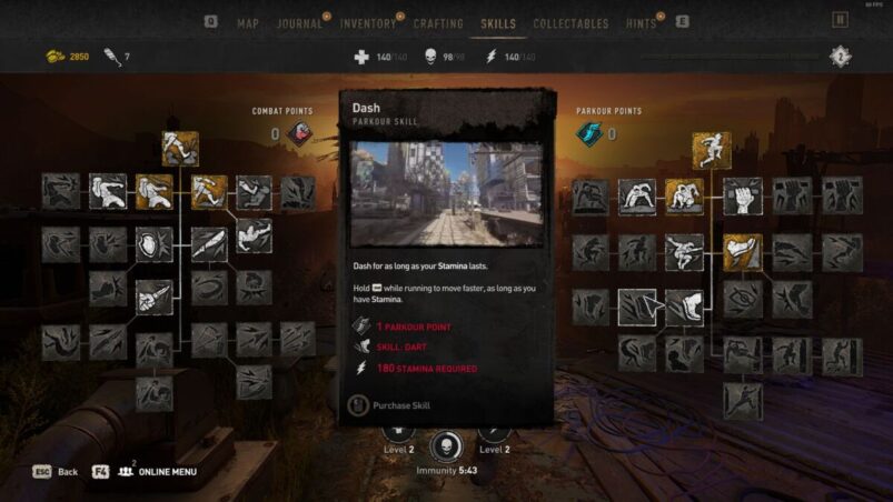 How to sprint faster in Dying Light 2
