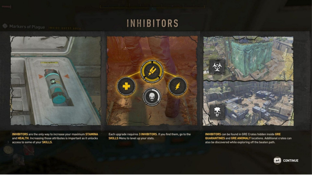 how to find inhibitors dying light 2