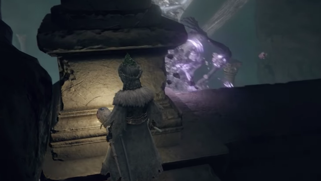 elden ring guide wing of astel weapon boss gravity rocks pillar uhl palace ruins