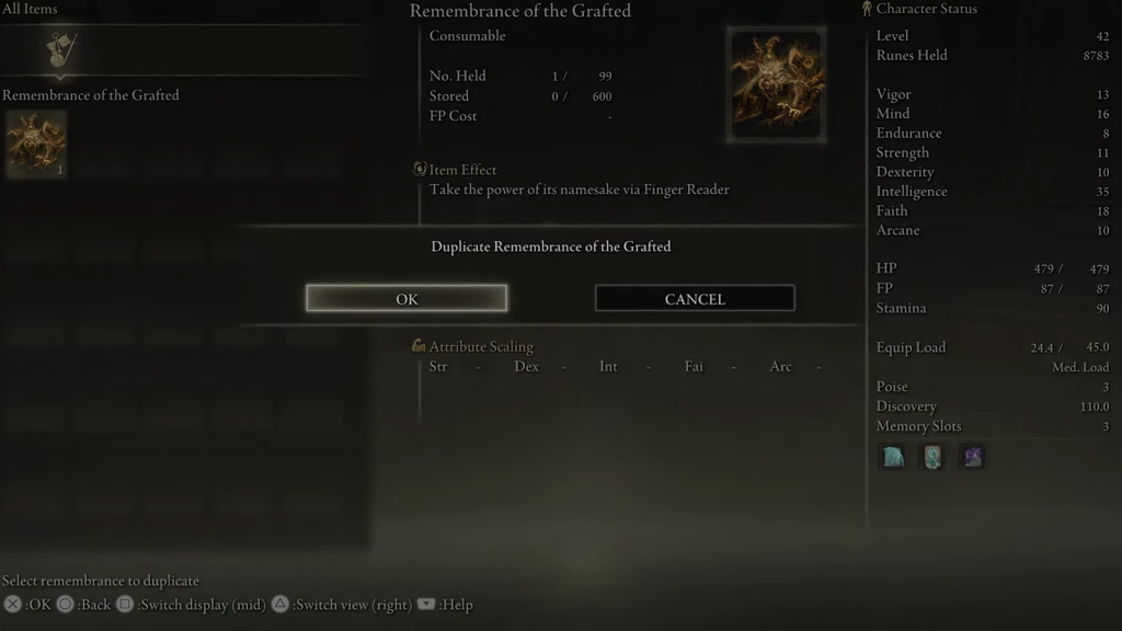 elden ring guide remembrance of the grafted walking mausoleum remembrance duplication