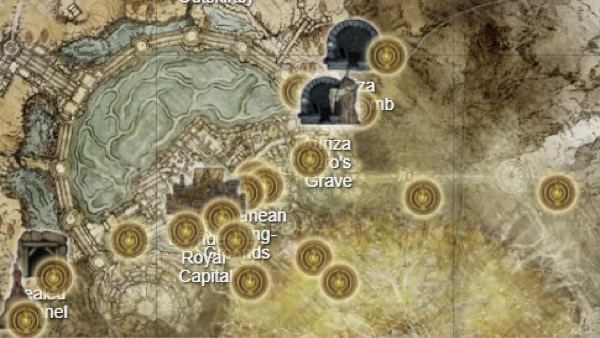 elden ring site of grace locations map leyndell royal capital