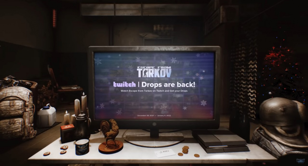 Escape from Tarkov New Year '2122 Twitch drops Schedule, how to claim