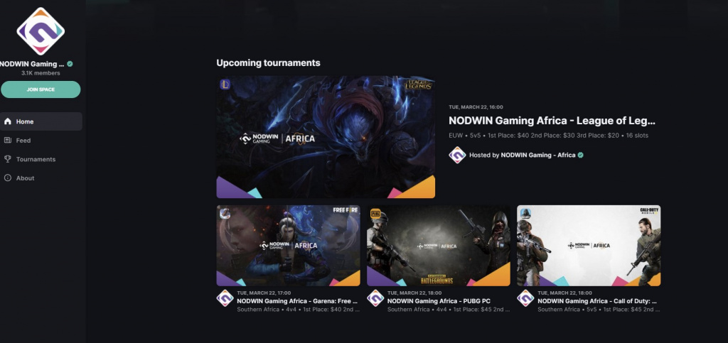 how to register nodwin gaming africa community tournaments