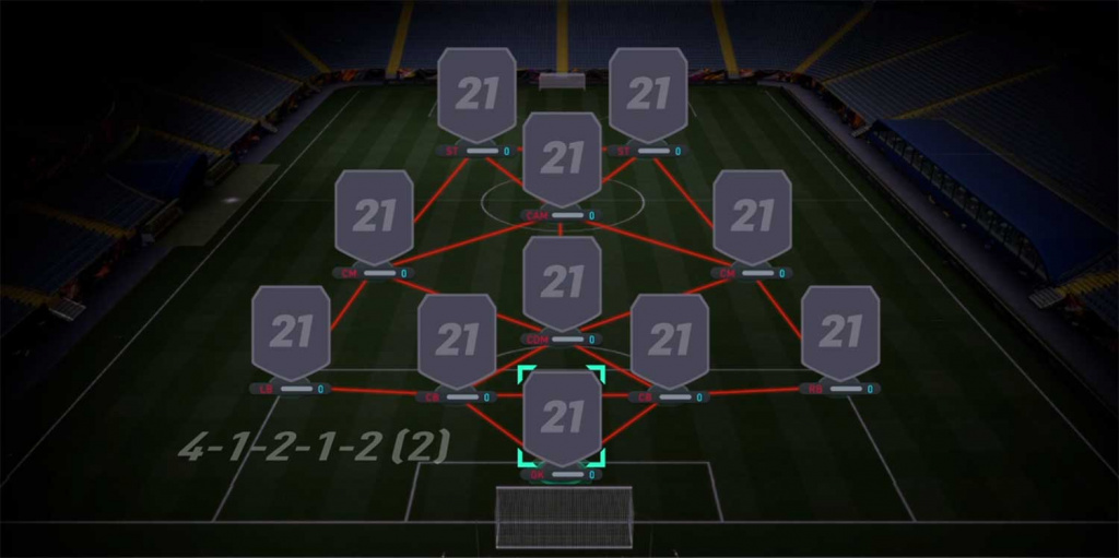 FIFA 21 4-1-2-1-2 (Narrow)