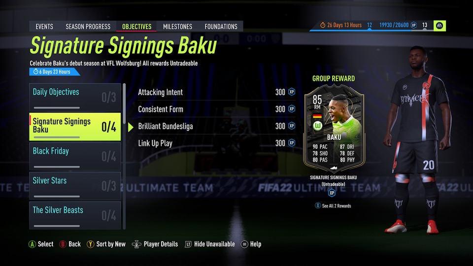 FIFA 22 Signature Signings Baku Objectives