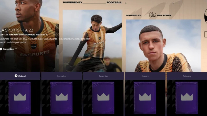 FIFA 22 Prime Gaming Packs