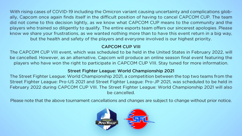 capcom cup announcement