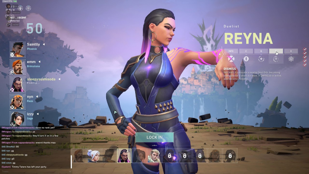 The agent select screen in its current iteration. (Picture: Riot Games)