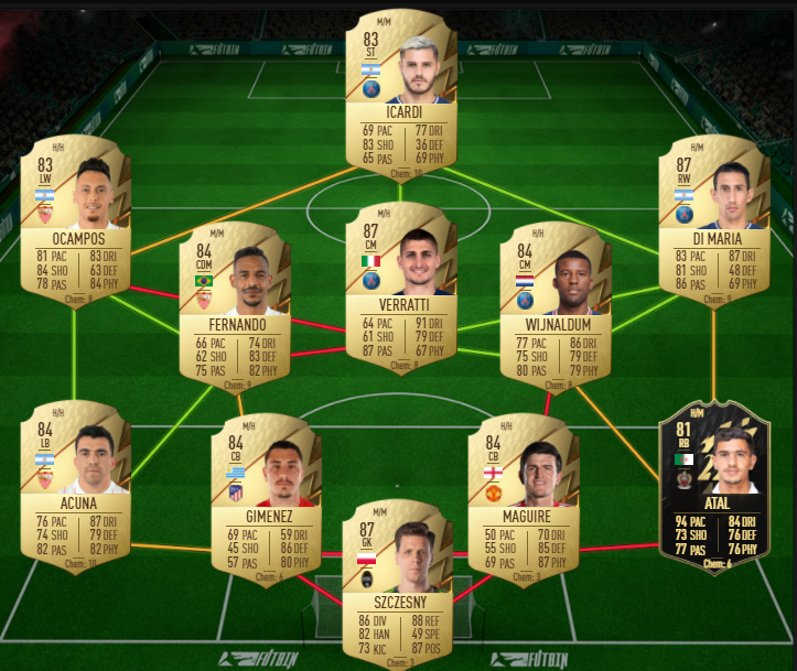 league finesse sbc