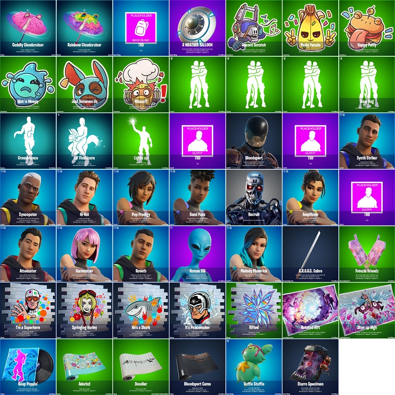 Fortnite v17.30 update leaks cosmetics bloodsport human bill bundles item shop skins