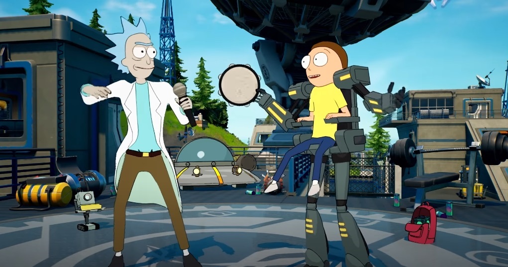 Fortnite Mecha Morty skin bundle how to get price V-Bucks item shop