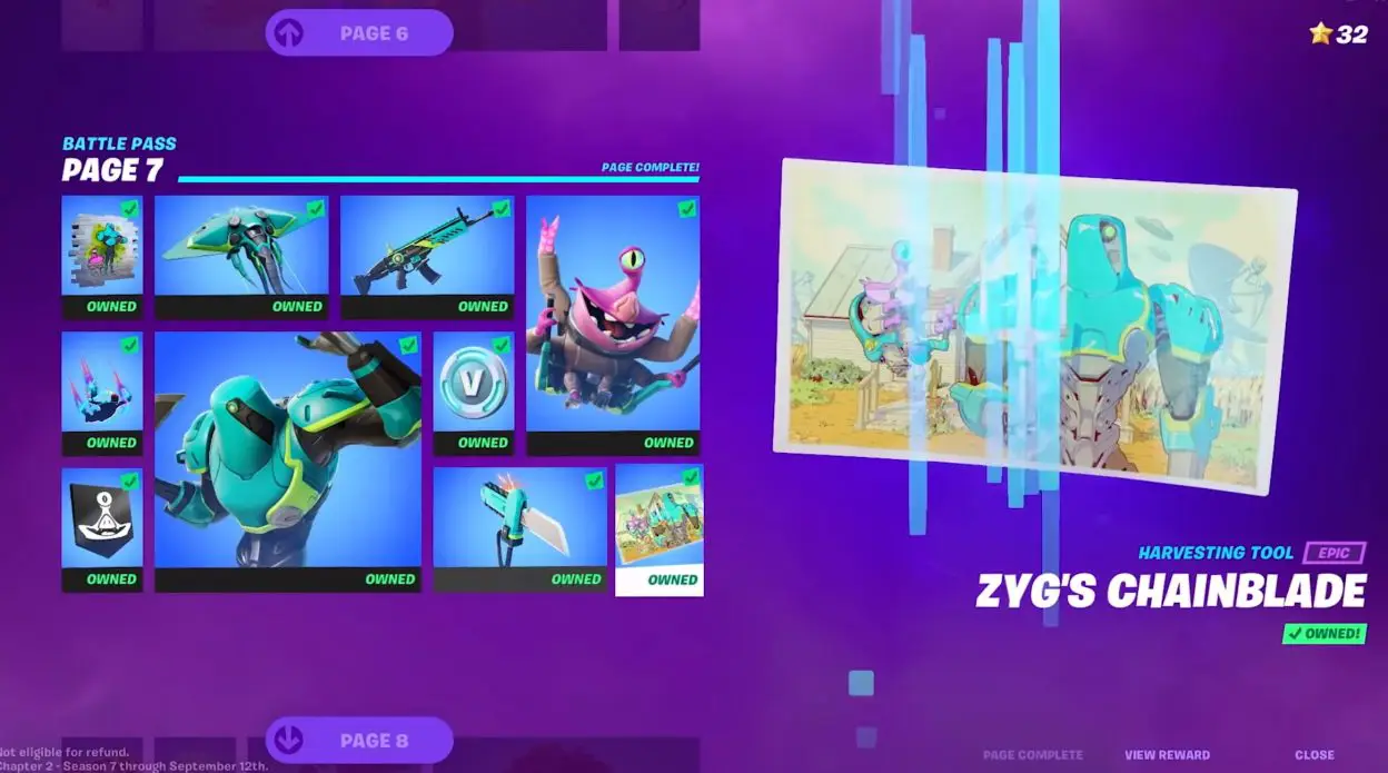 Fortnite Season 7 Battle Pass All Skins Cosmetics Trailer Price And More Ginx Esports Tv