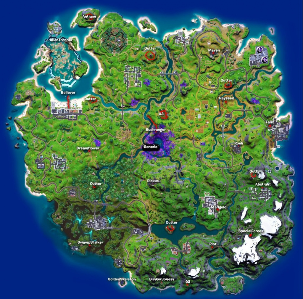 Npc Map Fortnite Season 7 Aesthetic Fortnite Skins Aesthetic Fortnite Skins