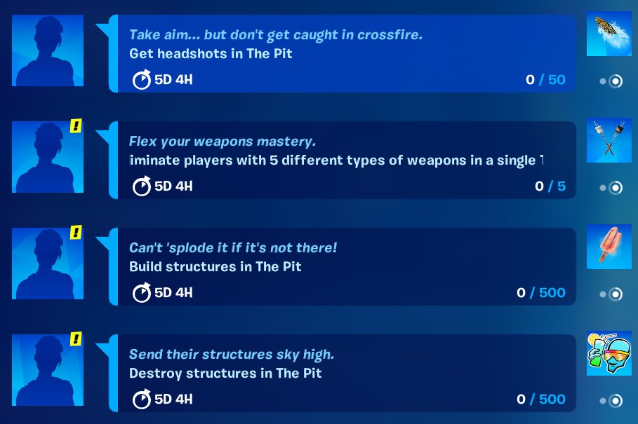 Fortnite The Pit code creative island cosmic summer challenges how to complete