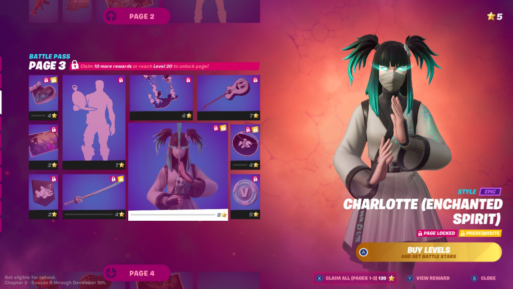 Fortnite Chapter 2 Season 8 battle pass skins