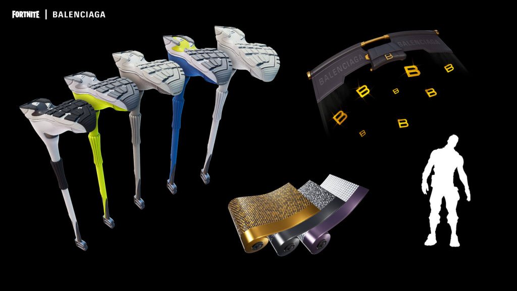 Fortnite Balenciaga accessories