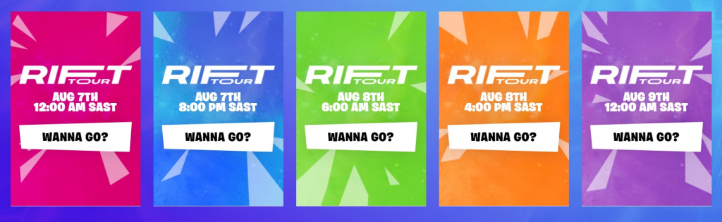 Fortnite live event what time starts begins when UK rift tour ariana grande schedule