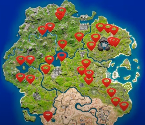 Fortnite Klombos locations how to use match blowhole klomberries calm down where to find v19.10 tilted towers map
