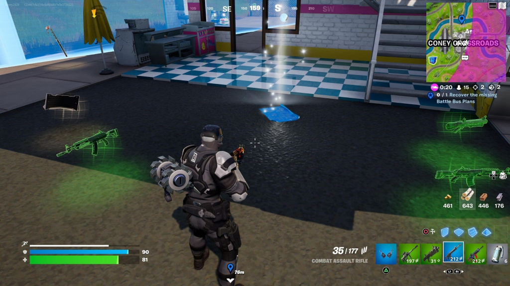 Fortnite Battle Buss blueprints location
