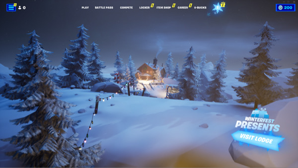 fortnite winterfest fortnite warm yourself at the yule log in the cozy lodge quest location fortnite warm yourself at the yule log in the cozy lodge main menu