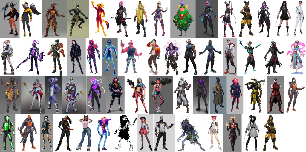 Fortnite Leaked concept skins outfits fan community epic games survey