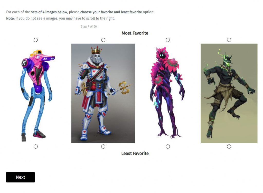 Fortnite Leaked concept skins outfits fan community epic games survey