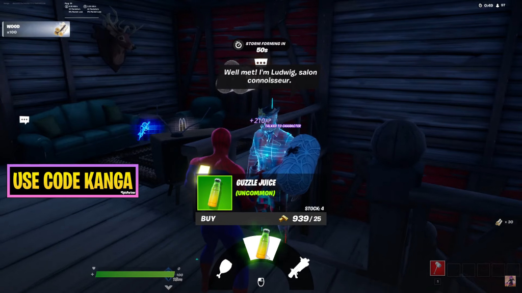 Fortnite Guzzle Juice NPC