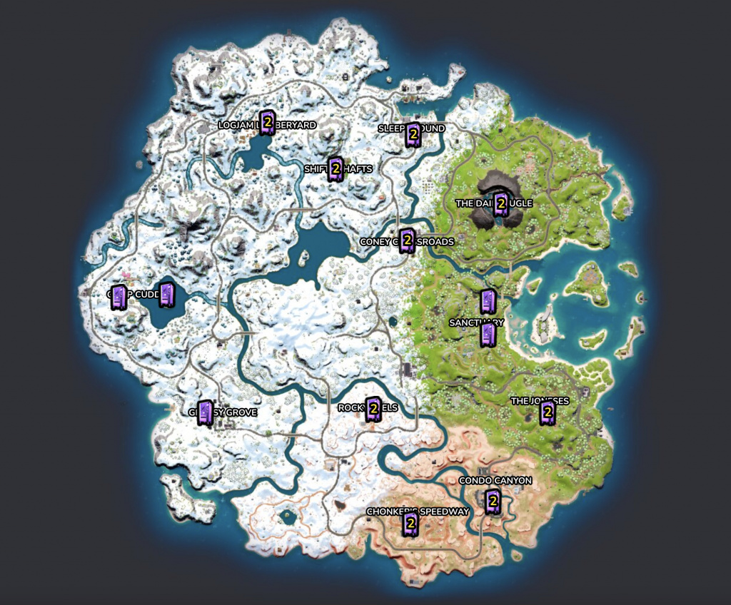Fortnite Malfunctioning Vending Machine locations