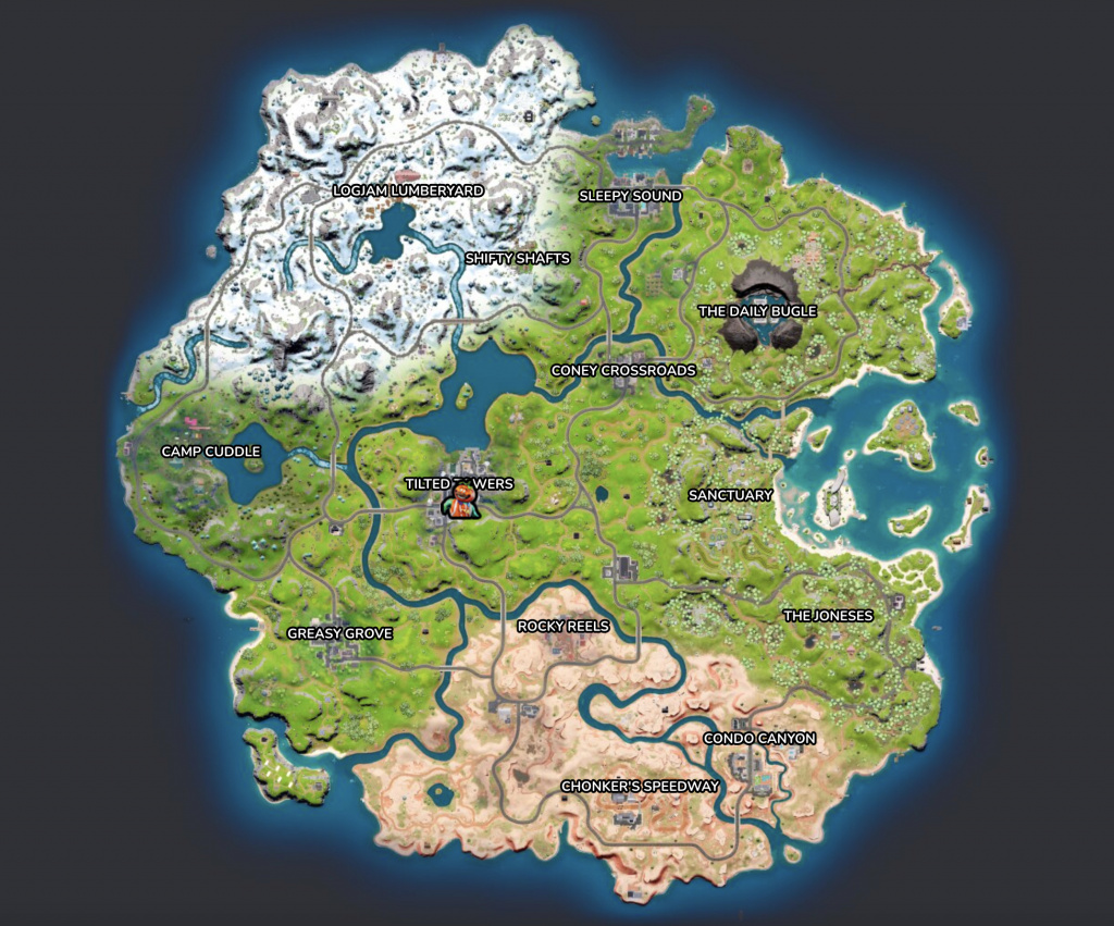 Fortnite Tomatohead NPC map location