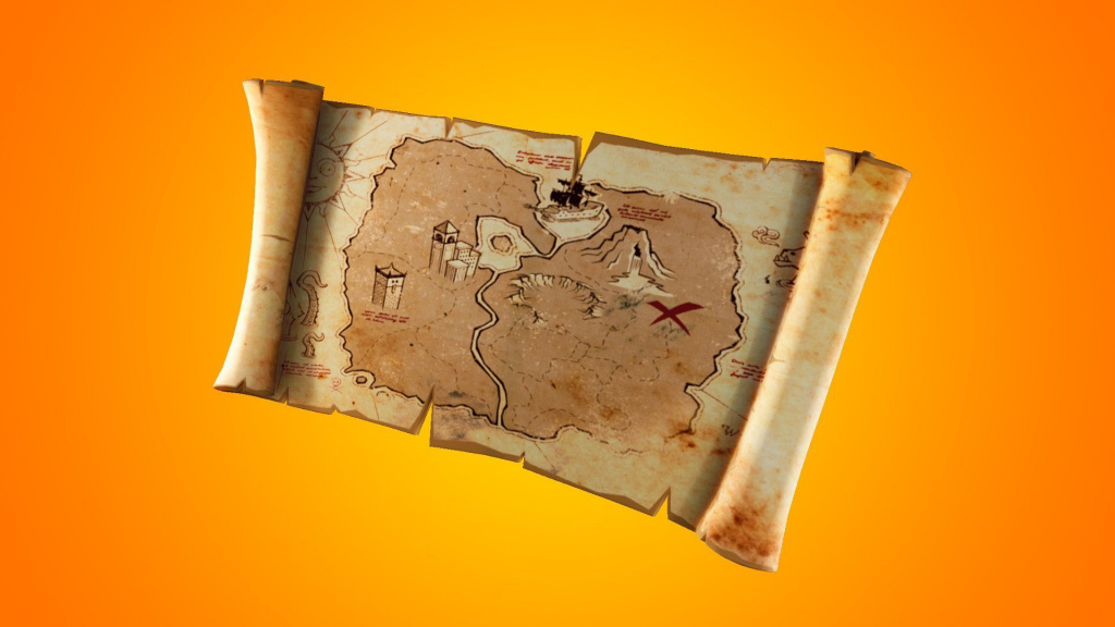 Fortnite Uncharted treasure map