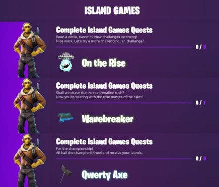 Fortnite Island Games Rewards