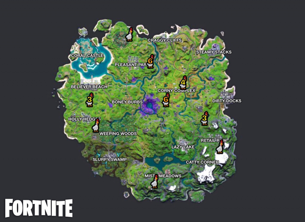 Fortnite Glide 20 Meters While Holding A Chicken All Locations Ginx Esports Tv Where To Find Chickens In Fortnite Season 7 Where To Find Chickens In Fortnite Season 7 Fortnite Glide 20 Meters While Holding A Chicken All Locations Ginx Esports Tv
