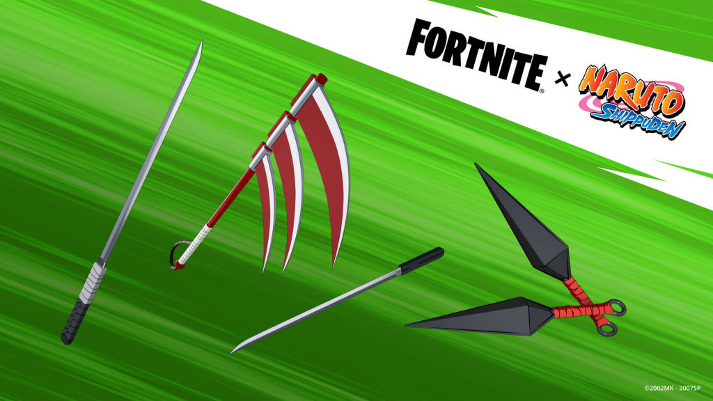 All Naruto Shippuden pickaxes in Fortnite