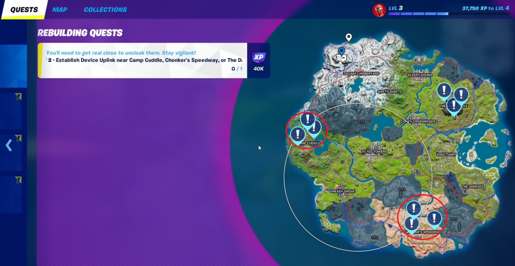 Other places to find Cloaked IO Build Jammers in Fortnite Chapter 3 Season 1.