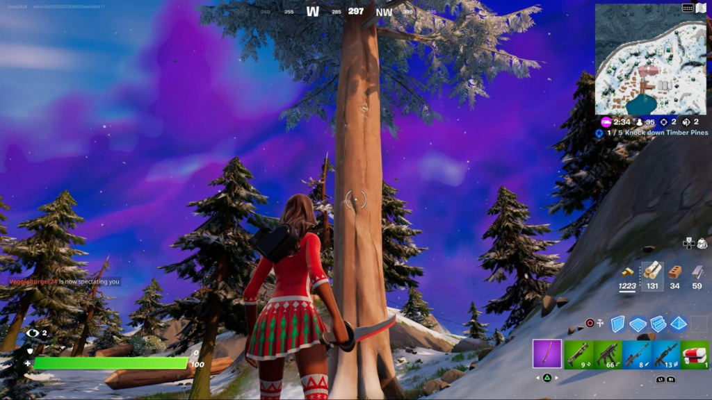 Where to find Timber Pines in Fortnite