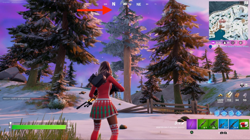 Where to find Timber Pines in Fortnite