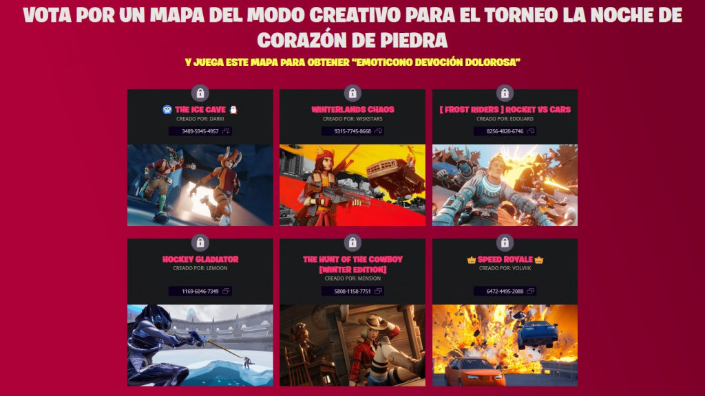 Fortnite Las pruebas de Corazón de piedra