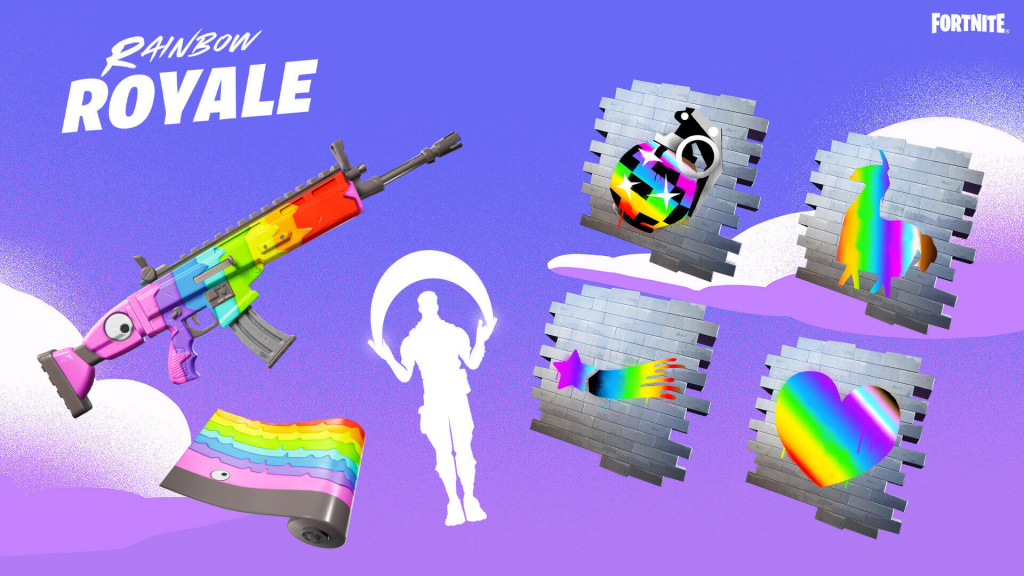 All free Fortnite Rainbow Royale items