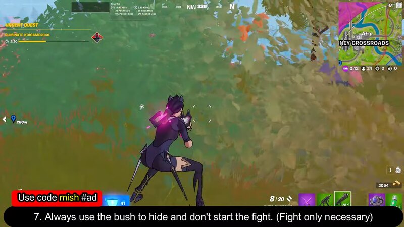 Hiding and avoiding fights in Fortnite Zero Build Trials Day 3