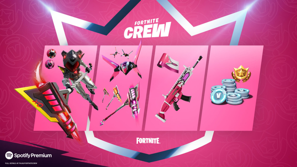 Fortnite June 2021 Crew Pack Mecha Cuddle Master Outfit cosmetics release date time price