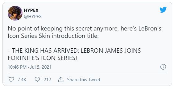 lebron james fortnite space jam icon series confirmed leak